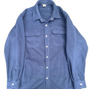 Duluth Trading Co Men's Navy Shirt Fleece Jacket Shacket